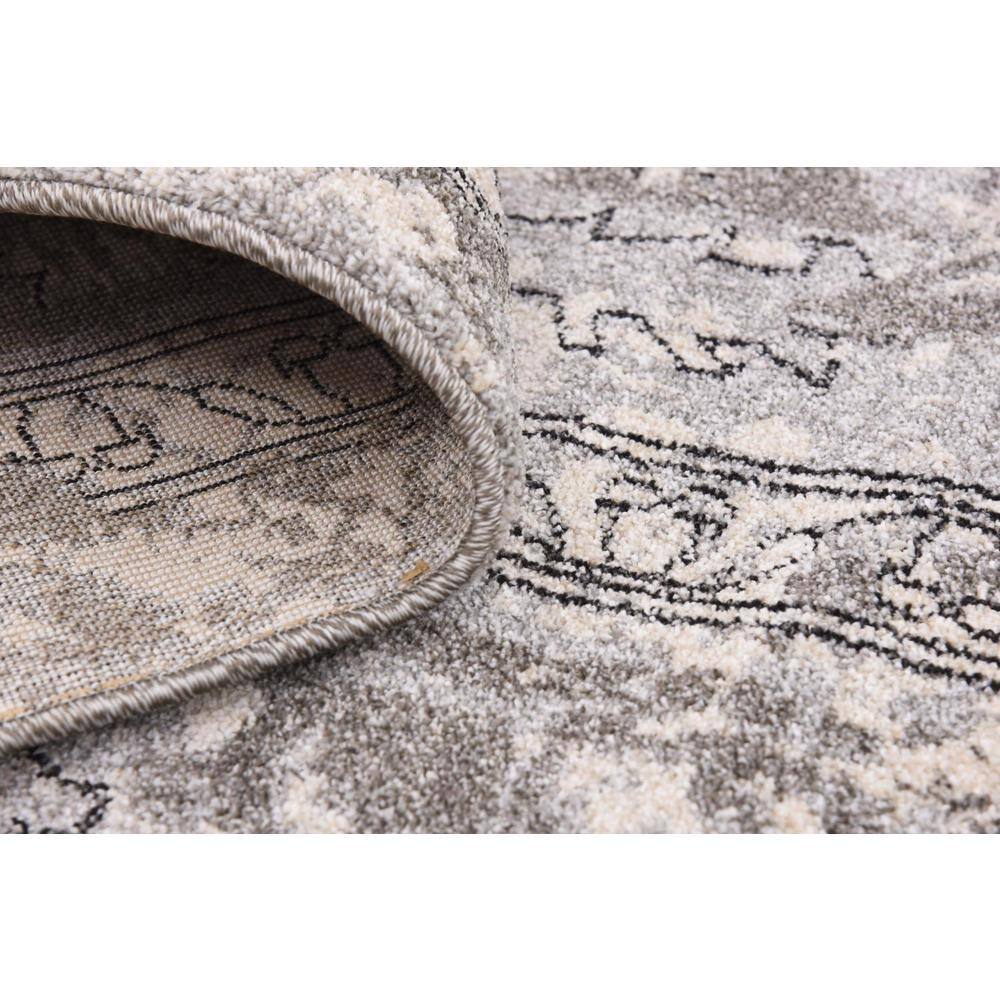 EasyCare Gray Synthetic 8' x 10' Stain-Resistant Area Rug
