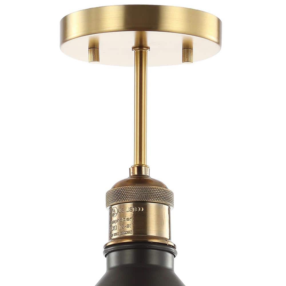 Nick 11" Oil Rubbed Bronze LED Drum Ceiling Light