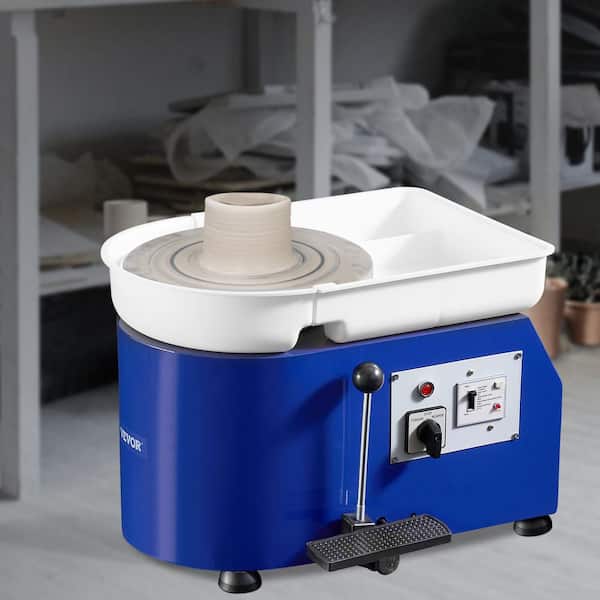 11 in. Pottery Wheel 350-Watt Clay Spinner Wheel for Pottery with Foot Pedal and Detachable Basin