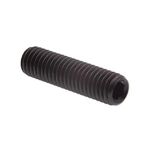 M8-1.25 x 30 mm Black Oxide Coated Steel Socket Set Screws (10-Pack)