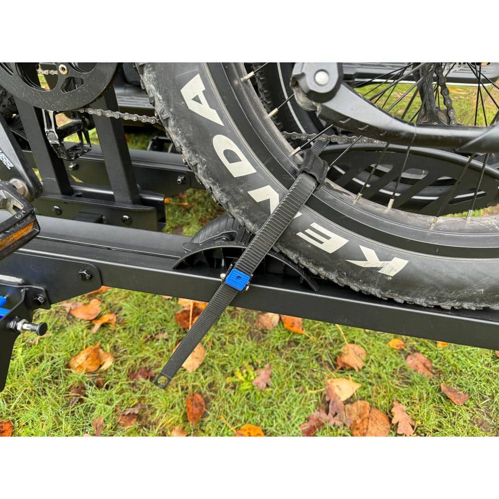 Black Steel Folding Hitch Mount 2-Bike Rack