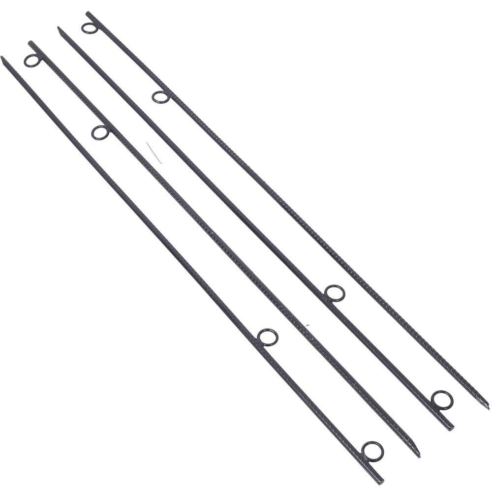 4-Pieces Black Grip Rebar 5/8 in. x 55.5 in. Steel Durable Tent Canopy Ground Stakes with Angled Ends and 1 in. Loops price history on PriceWatchPro