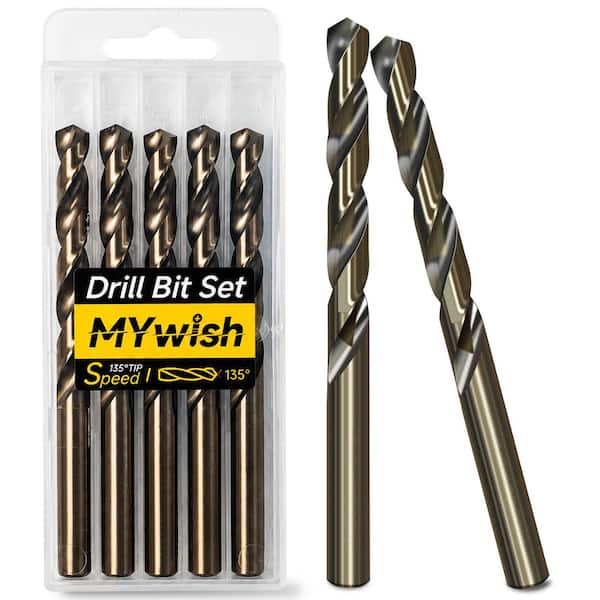 3/8 in. M35 Cobalt High Speed Steel Twist Drill Bit (5-Piece)