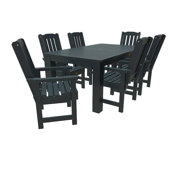 Highwood Glennville 3-Pieces Round Recycled Plastic Outdoor Dining Set