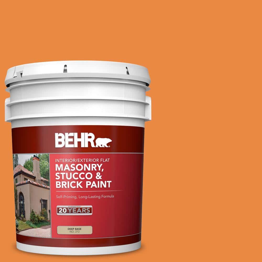 5 gal. #P230-7 Acapulco Sun Flat Interior/Exterior Masonry, Stucco and Bric
