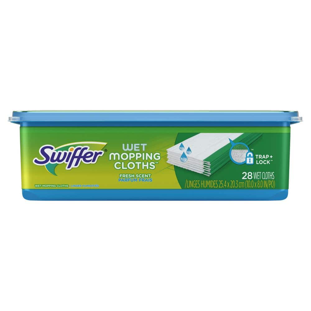UPC 037000828563 product image for Swiffer Sweeper Wet Cloth Refills with Open Window Fresh Scent (28-Pack), White | upcitemdb.com