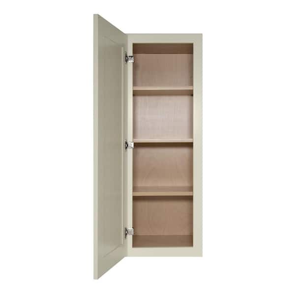 HOMEIBRO Antique White Painted Shaker Style Ready to Assemble Wall