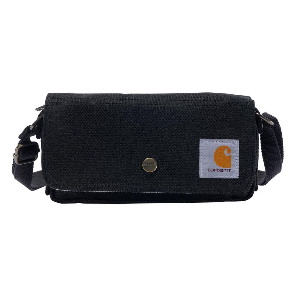 Carhartt, Durable, Adjustable Crossbody Bag With Flap Over Snap Closure