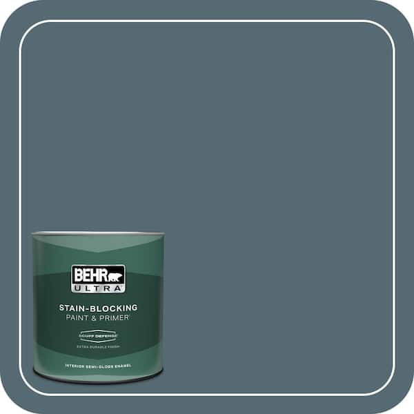 BEHR ULTRA 1 qt. #540F-6 Distance Extra Durable Semi-Gloss Enamel Interior Paint & Primer