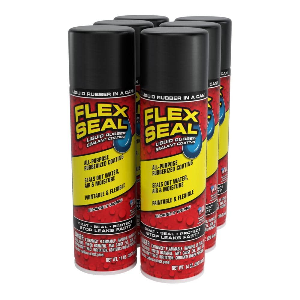 FLEX SEAL FAMILY OF PRODUCTS Flex Seal Black 14 Oz. Aerosol Liquid ...