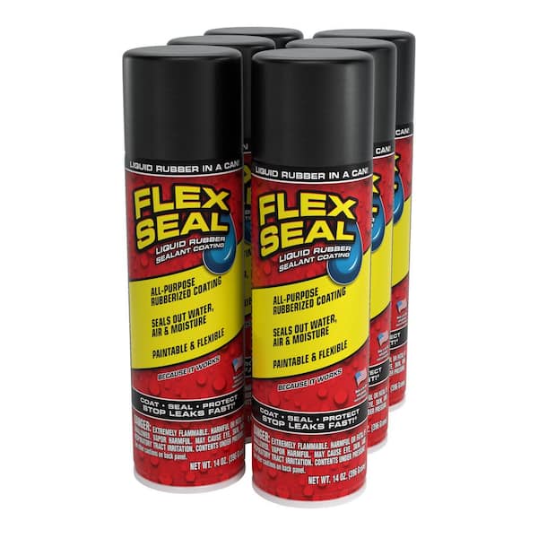 FLEX SEAL FAMILY OF PRODUCTS Flex Seal Black 14 oz. Aerosol Liquid ...