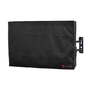40 in. -45 in. Weather Proof Nylon Mesh Indoor/Outdoor TV Cover in Black for TV's with Remote Pocket