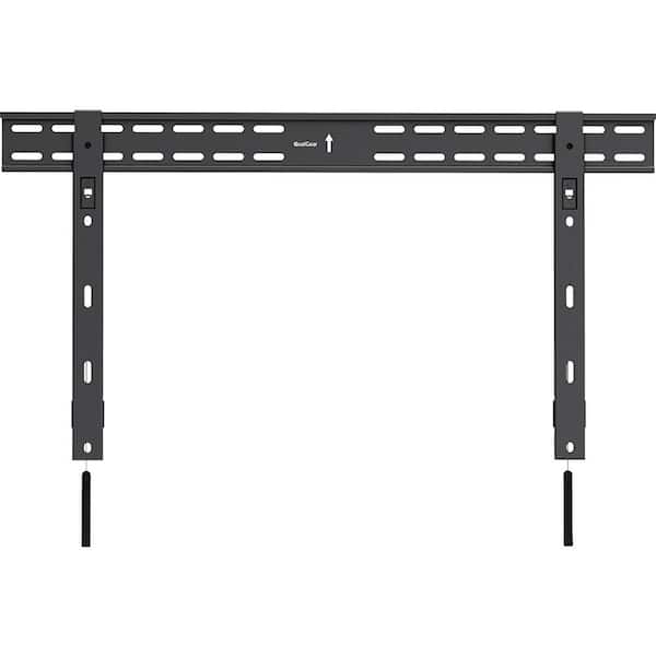 QualGear Universal Ultra Slim Low Profile Fixed Wall Mount for 37 in.-70 in. TVs, Black