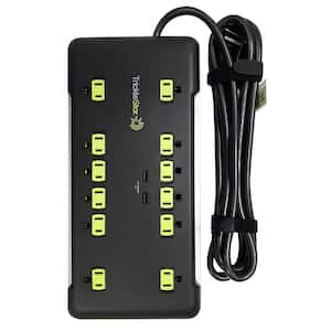 8 ft. 12-Outlet Surge Protector With USB Charging Ports