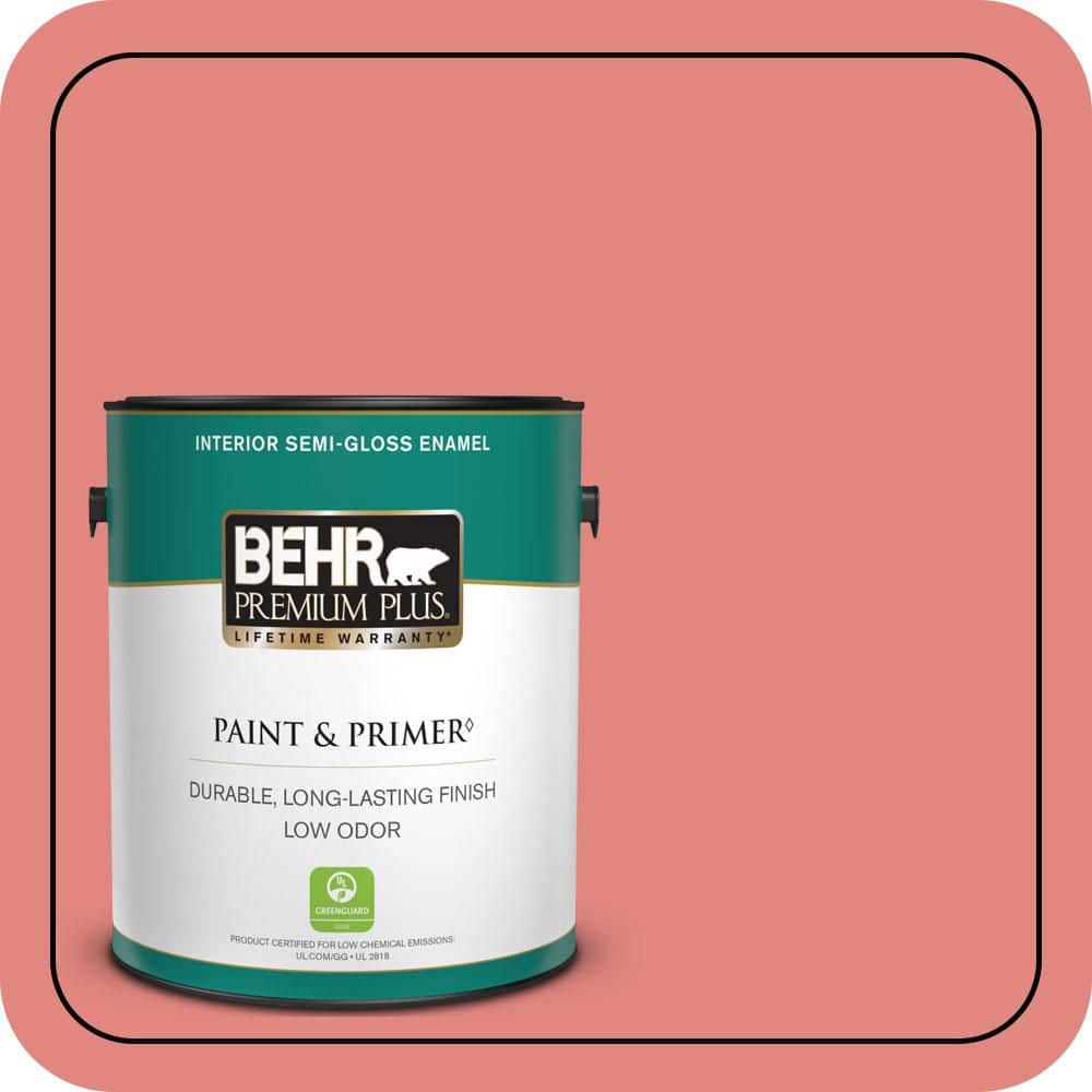 1 gal. #PPU1-04A Watermelon Punch Semi-Gloss Enamel Low Odor Interior Paint & Primer price history on PriceWatchPro