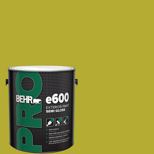 BEHR PRO 1 gal. #P340-6 Green Neon Semi-Gloss Exterior Paint