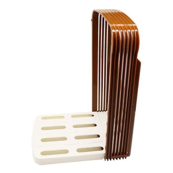 5.63 in Plastic Bread Slicer Guide Foldable with Adjustable Slice Thickness for Homemade Bread Full Tang