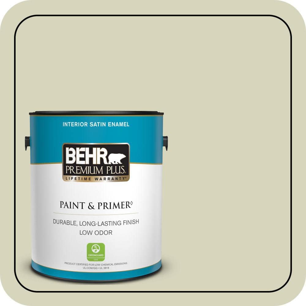 1 gal. Home Decorators Collection #HDC-SM14-9 Thin Mint Satin Enamel Low Odor Interior Paint & Primer price history on PriceWatchPro