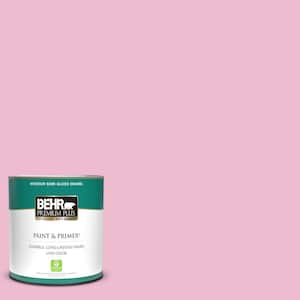 1 qt. #P130-2A Dainty Pink Semi-Gloss Enamel Low Odor Interior Paint & Primer