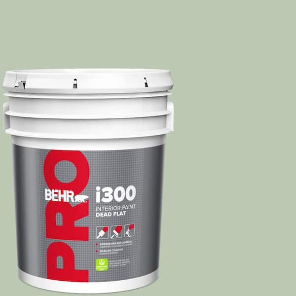 BEHR PRO 5 gal. #440E-3 Topiary Tint Dead Flat Interior Paint