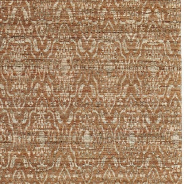 8 X 11 Orange, Tan Geometric Area Rug