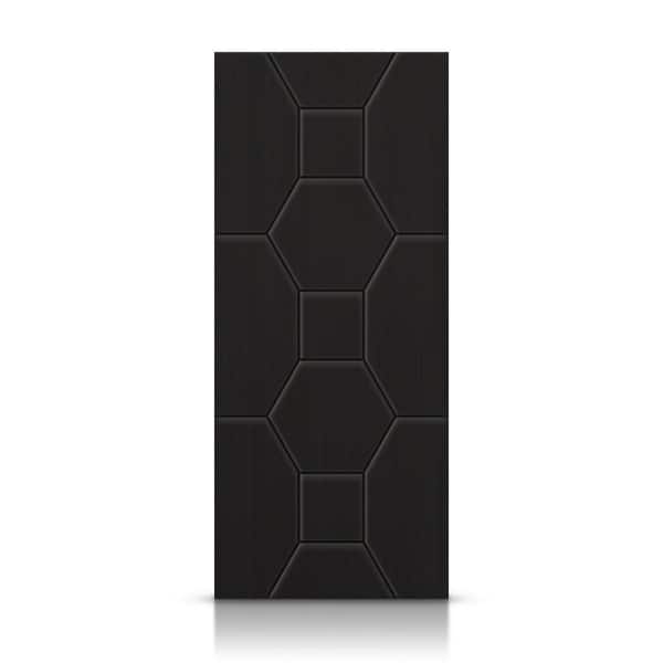 CALHOME 42 in. x 80 in. Hollow Core Black Painted Composite MDF Interior Door Slab