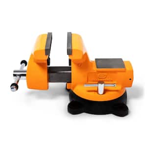 6 in. Heavy-Duty Vise with Swivel Base and Anvil Surface