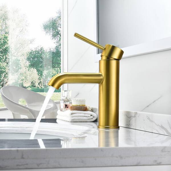 Altair Tubize Single-Handle Single-Hole Bathroom Faucet in Brushed