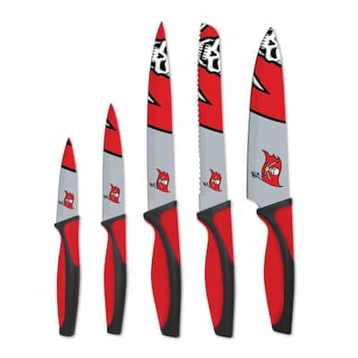 NFL Tampa Bay Buccaneers 5-Piece Kitchen Knives