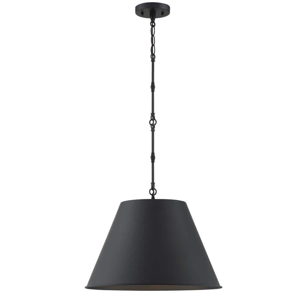 Savoy House Alden 18.25 in. W x 12.5 in. H 1-Light Matte Black