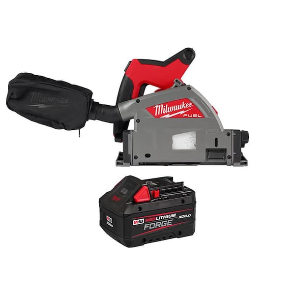 M18 FUEL 18V Lithium-Ion Cordless Brushless 6-1/2 in. Plunge Cut Track Saw w/ 8.0Ah FORGE Battery