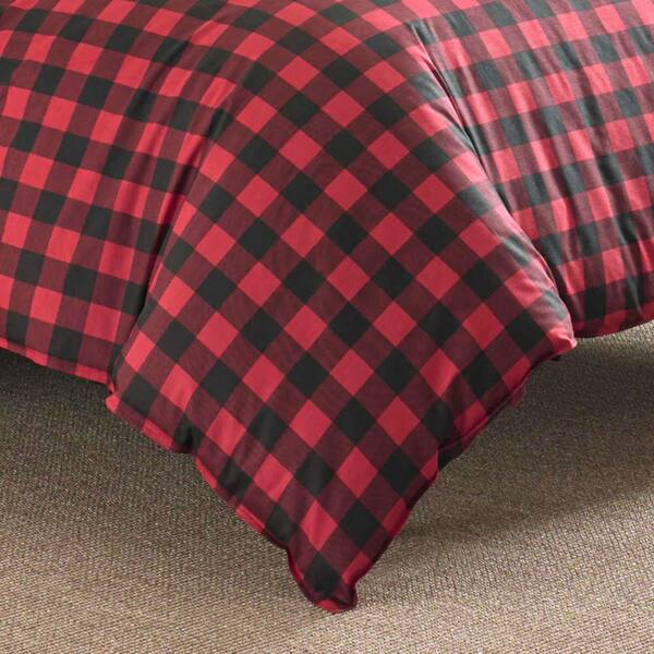 Eddie Bauer 210705 Mountain Plaid Comforter Set King Red