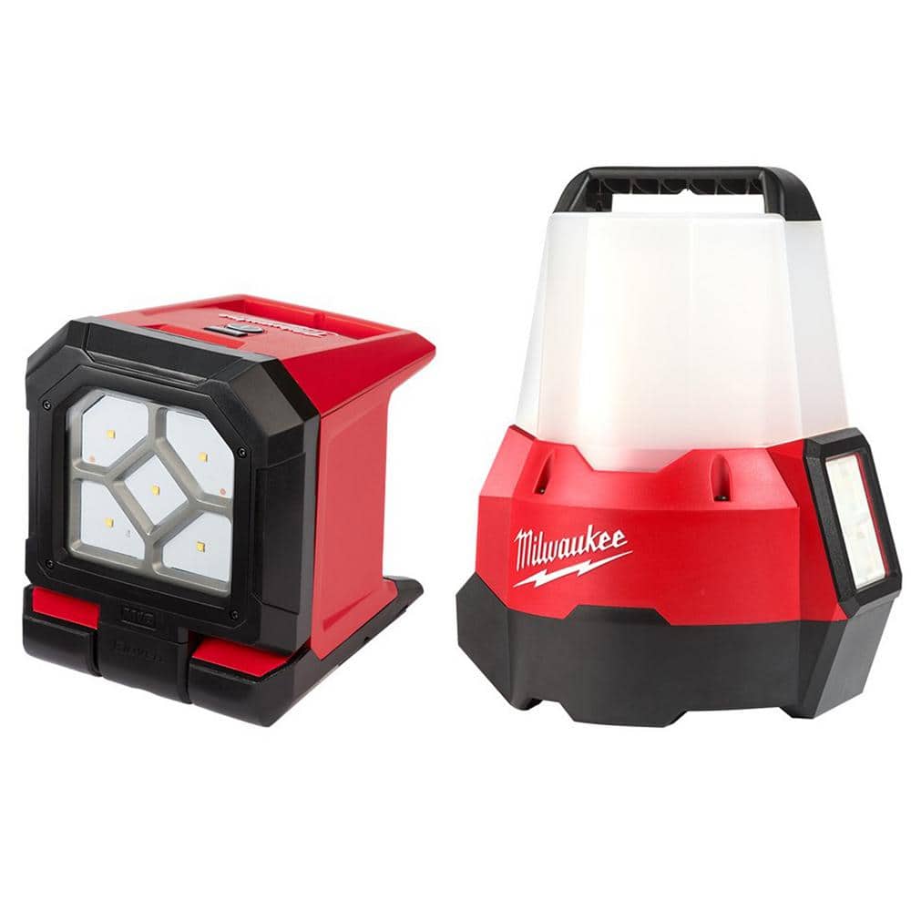 Milwaukee M18 18-Volt Lithium-Ion Cordless Rover Mounting Flood Light with Compact  Site Light with Flood Mode (2-Tool) 2365-20-2144-20 The Home Depot