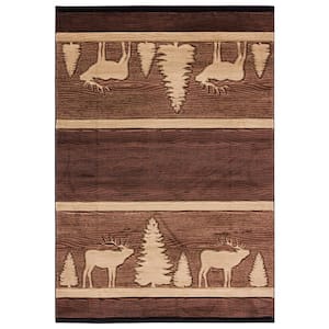 Cottage Deering Brown 1 ft. 10 in. x 2 ft. 8 in. Accent Rug