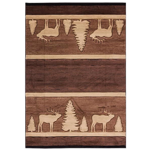 Cottage Deering Brown 1 ft. 10 in. x 2 ft. 8 in. Accent Rug