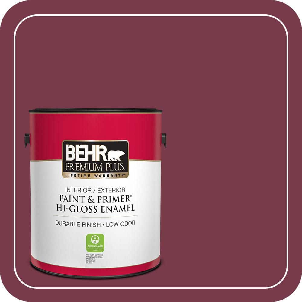1 gal. #BIC-51 July Ruby Hi-Gloss Enamel Interior/Exterior Paint & Primer price history on PriceWatchPro