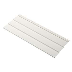 Take Home Sample Progressions Double 4 in. x 24 in. Vinyl Siding in Ivory