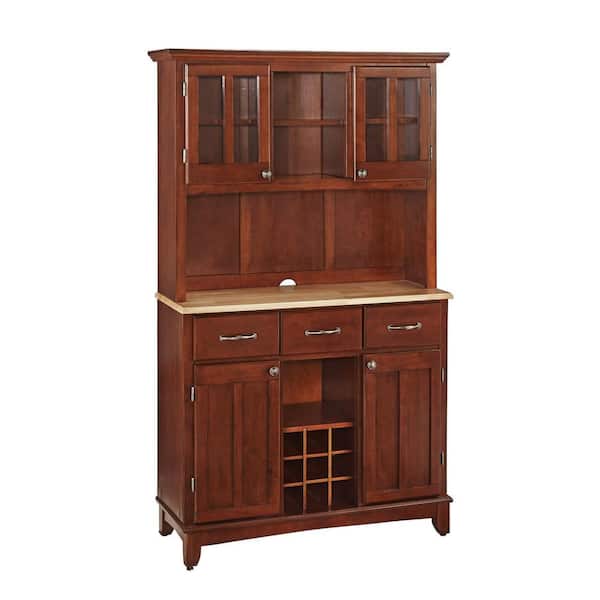 HOMESTYLES Cherry Buffet with Hutch