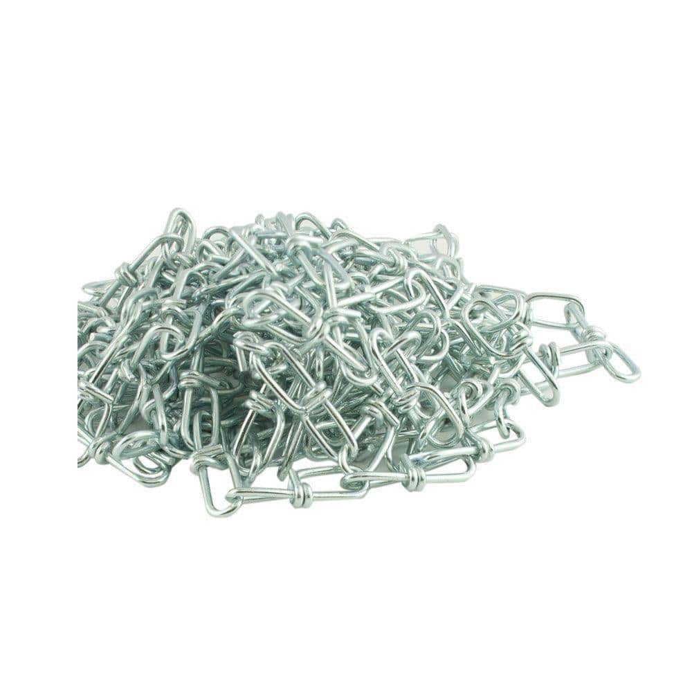 Everbilt #3 x 15 ft. Zinc Plated Steel Double Loop Chain 803072 - The ...