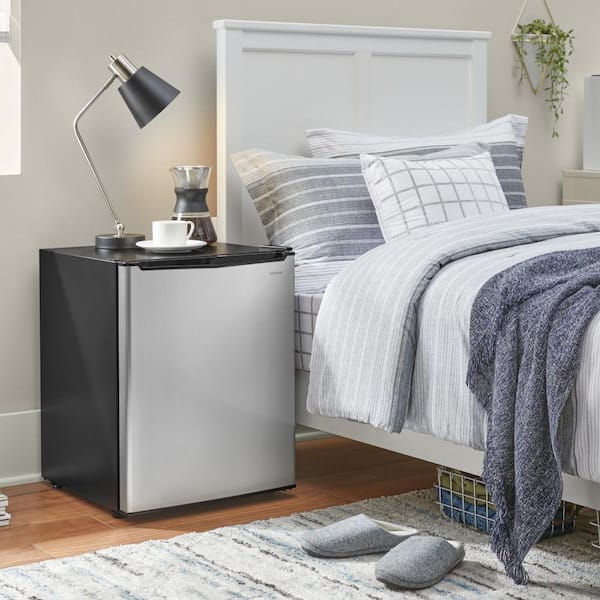 Vissani 2.6 cu. ft. Mini Refrigerator in Stainless Steel, ENERGY