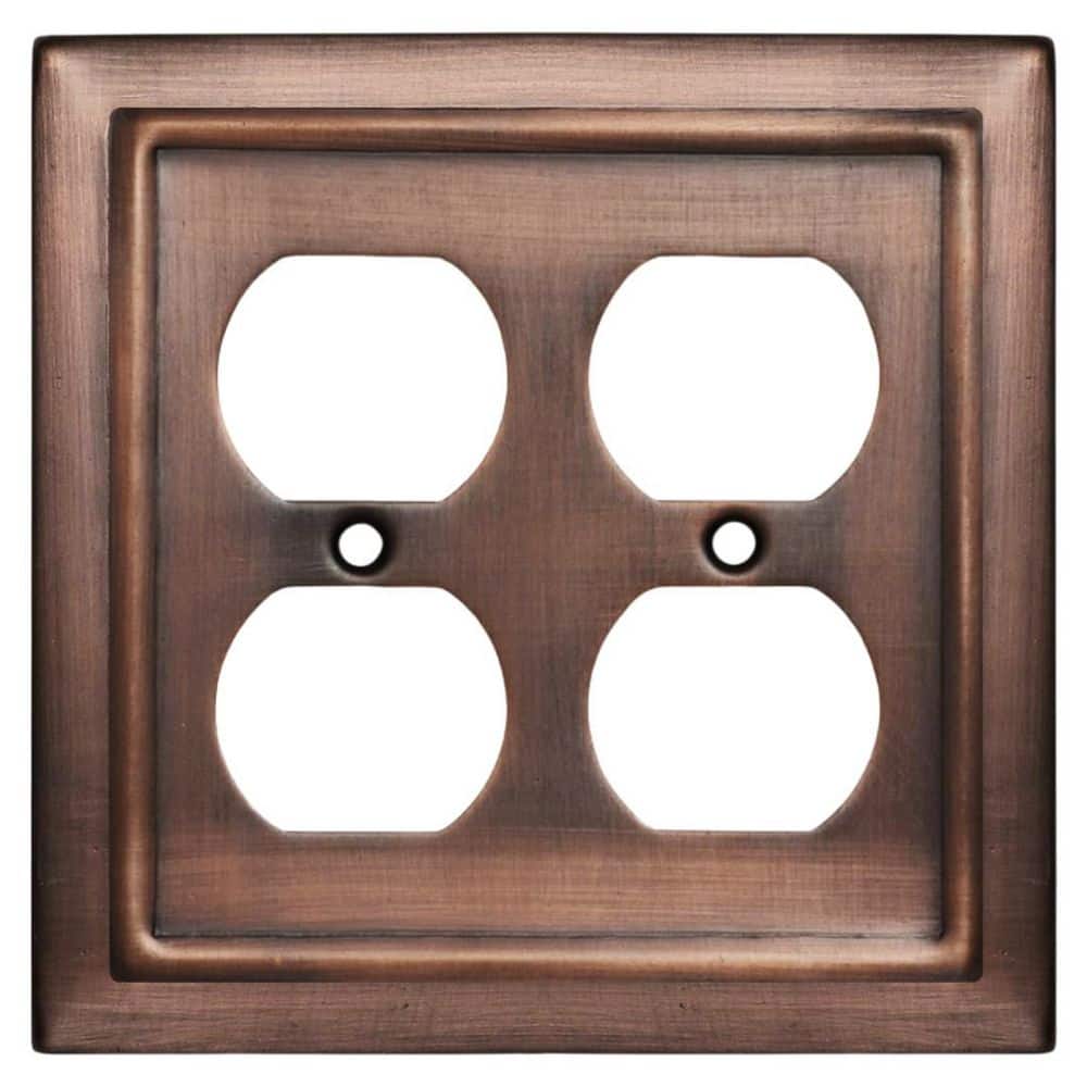 Architectural 2-Gang 2-Duplex Wall Plate (Antique Copper Finish) price history on PriceWatchPro