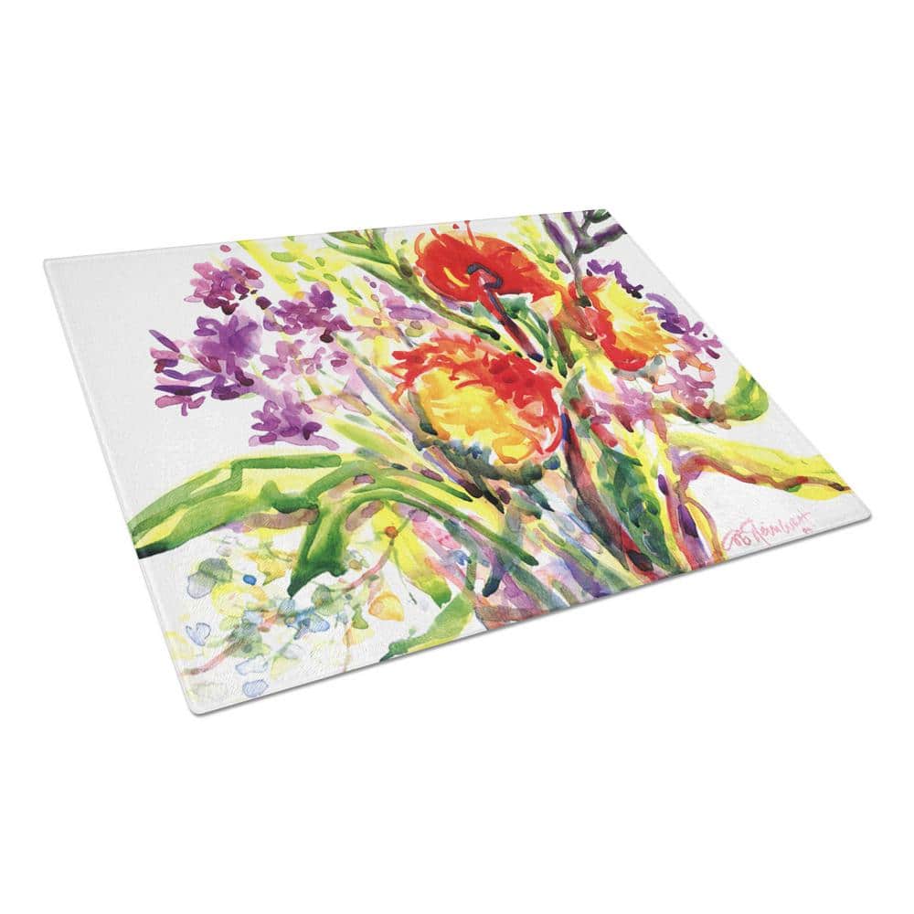 Details about   Tulup Glass Cutting Chopping Serving Board Kitchen Splashback Cherry flowers 