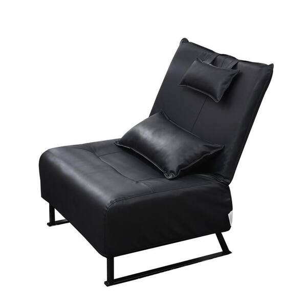 Modern Recliner Armchair with Adjustable Backrest Faux Leather Accent Chair Living Room