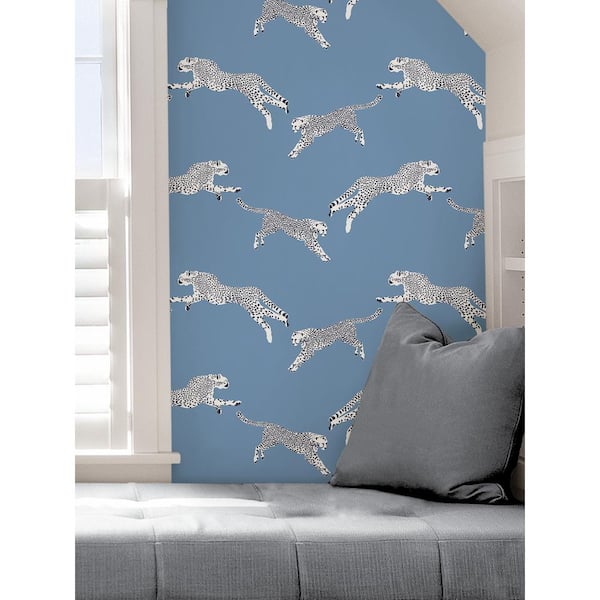 Scalamandre Dune Leaping Cheetah Peel and Stick Vinyl Wallpaper SCS4274   The Home Depot