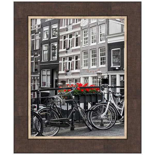 Amanti Art Lined Bronze Picture Frame Opening Size 16 x 20 in.