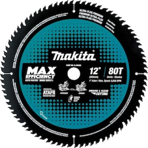 12 in. 80T Carbide-Tipped Max Efficiency Miter Saw Blade