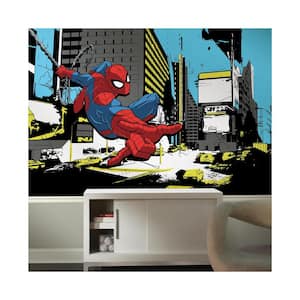 72 in. x 126 in. Spider-Man Classic XL Chair Rail 7-Panel Prepasted Mural