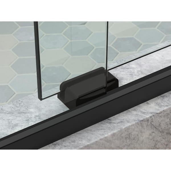 Levity Plus 45-48 in. W x 78 in. H  Sliding Frameless Shower Door with 5/16 in. Thick Crystal Clear Glass
