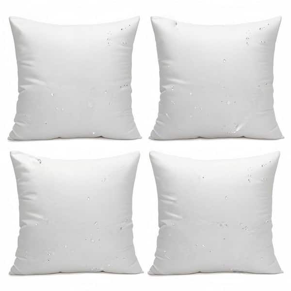 20 in. x 20 in. Outdoor Throw Pillow Inserts, Waterproof Hypoallergenic CushionGuard for Patio and Indoor Decor (4-Pack)