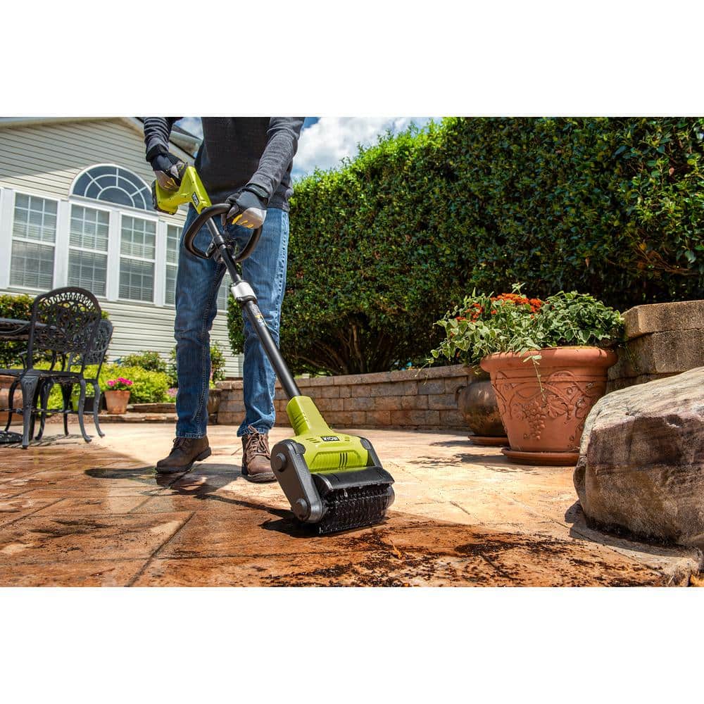 Black Universal Patio Cleaner Brush Attachment